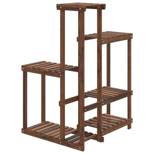 Stalak za cvijeće 62,5 x 61,5 x 101,5 cm od masivne jelovine - Smeđa 62.5 x 61.5 x 101.5 cm Cijena