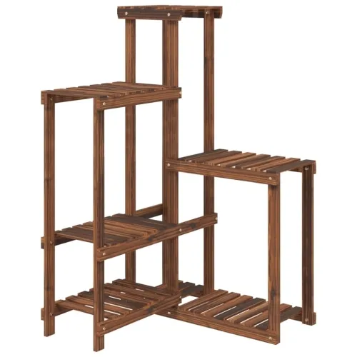 Stalak za cvijeće 62,5 x 61,5 x 101,5 cm od masivne jelovine - Smeđa 62.5 x 61.5 x 101.5 cm Cijena