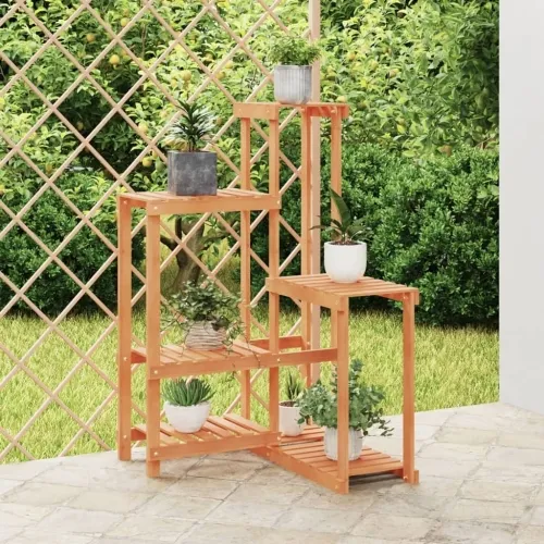 Stalak za cvijeće 62,5 x 61,5 x 101,5 cm od masivne jelovine - Svjetlosmeđa 62.5 x 61.5 x 101.5 cm Cijena
