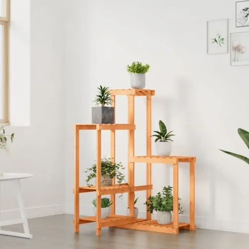 Stalak za cvijeće 62,5 x 61,5 x 101,5 cm od masivne jelovine - Svjetlosmeđa 62.5 x 61.5 x 101.5 cm Cijena