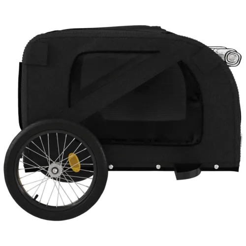 Prikolica za bicikl za ljubimce crna od tkanine i željeza - Crna 133.5 x 69 x 73.5 cm Cijena