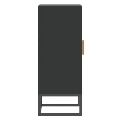Komoda crna 60 x 30 x 75 cm od konstruiranog drva - Crna 1 1 Cijena