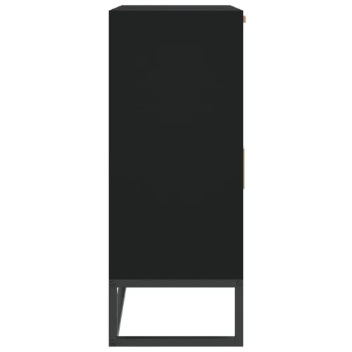 Komoda crna 60 x 30 x 75 cm od konstruiranog drva - Crna 1 1 Cijena