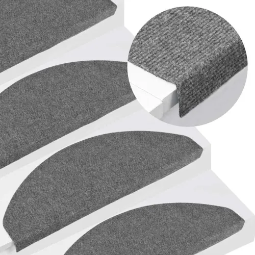 Ljepljivi tepisi za stepenice 10 kom sivi 65x22,5x3,5 cm - Siva 65 x 22.5 x 3.5 cm 10 Cijena