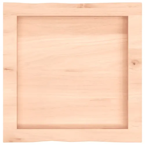 Stolna ploča 40x40x(2-4) cm od hrastovine sa živim rubom - Prirodna 40 x 40 x 4 cm Cijena
