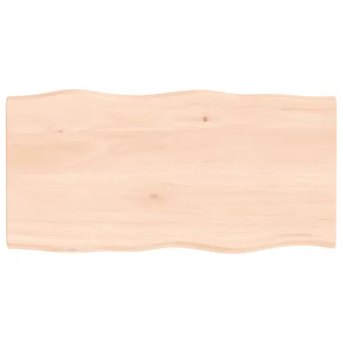 Stolna ploča 80x40x2 cm netretirana hrastovina sa živim rubom - Prirodna 80 x 40 x 2 cm Cijena