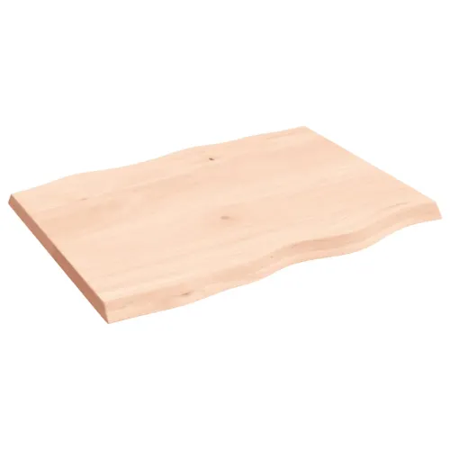 Stolna ploča 80x60x(2-4) cm od hrastovine sa živim rubom - Prirodna 80 x 60 x 4 cm Cijena