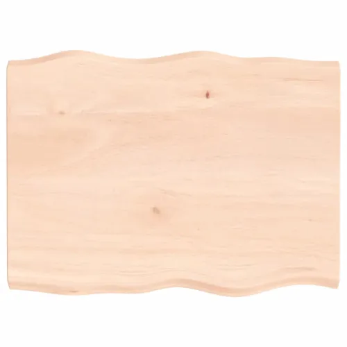 Stolna ploča 80x60x(2-4) cm od hrastovine sa živim rubom - Prirodna 80 x 60 x 4 cm Cijena