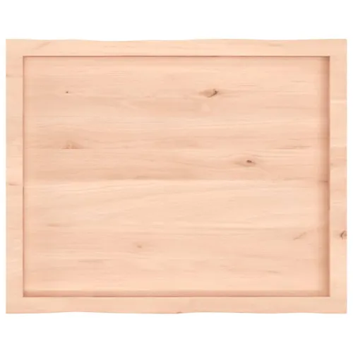 Stolna ploča 80x60x(2-4) cm od hrastovine sa živim rubom - Prirodna 80 x 60 x 4 cm Cijena