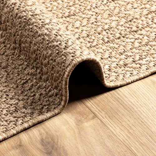 Tepih ZIZUR 120 x 170 cm s izgledom jute unutarnji i vanjski - Smeđa 120 x 170 cm Pravokutno Cijena