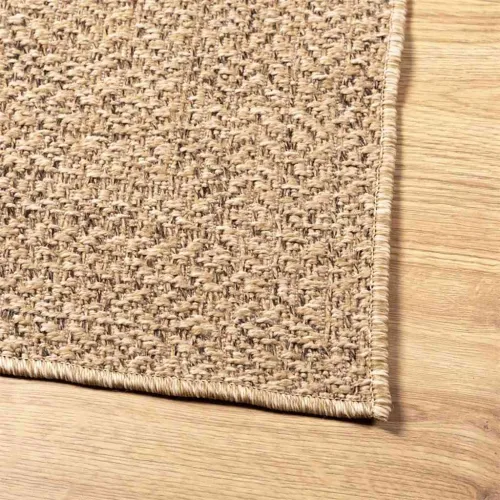 Tepih ZIZUR 120 x 170 cm s izgledom jute unutarnji i vanjski - Smeđa 120 x 170 cm Pravokutno Cijena