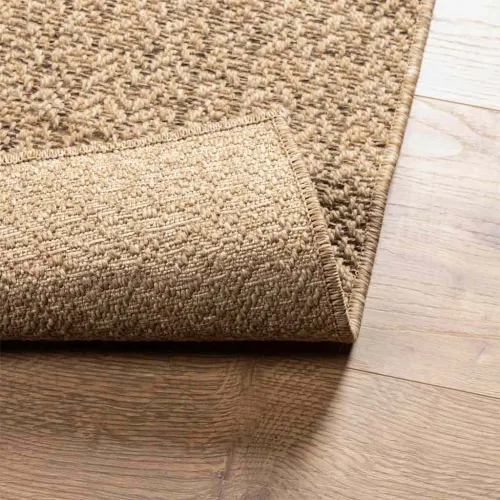 Tepih ZIZUR 120 x 170 cm s izgledom jute unutarnji i vanjski - Smeđa 120 x 170 cm Pravokutno Cijena