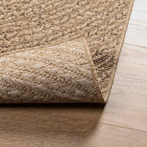 Tepih ZIZUR 120 x 170 cm s izgledom jute unutarnji i vanjski - Smeđa 120 x 170 cm Okruglo Cijena
