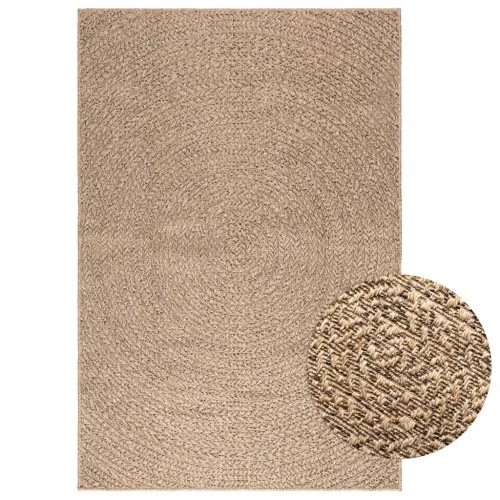 Tepih ZIZUR 120 x 170 cm s izgledom jute unutarnji i vanjski - Smeđa 120 x 170 cm Okruglo Cijena