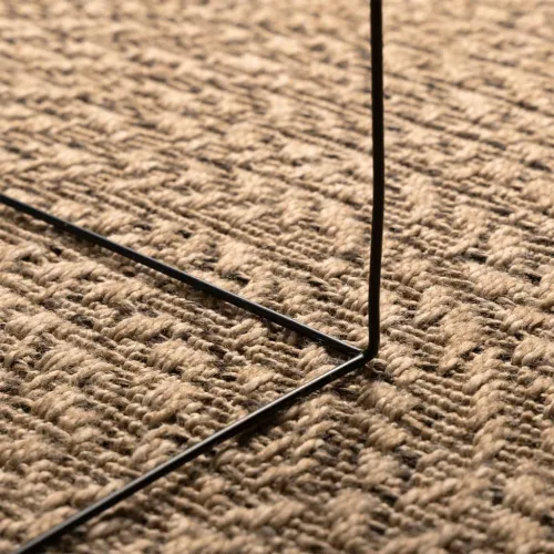 Tepih ZIZUR 140 x 200 cm s izgledom jute unutarnji i vanjski - Smeđa 140 x 200 cm Okruglo Cijena