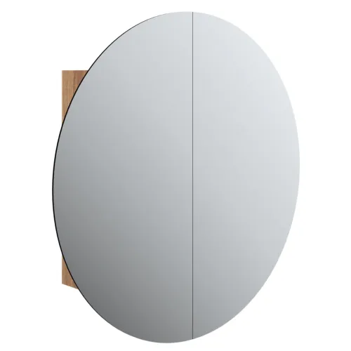 Kupaonski ormarić s ogledalom LED boja hrasta 54 x 54 x 17,5 cm - Smeđa 54 x 54 x 17.5 cm 1 Cijena