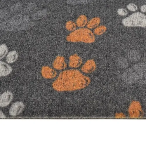 Kuhinjski tepih perivi s uzorkom šapa 60 x 300 cm baršunasti - Siva s otiskom šapa 60 x 300 cm Cijena