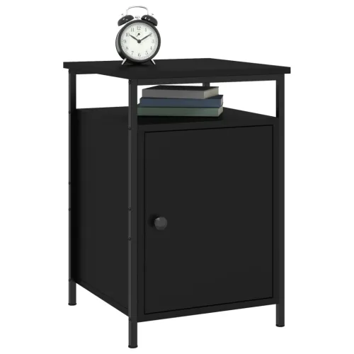 Noćni ormarići 2 kom crni 40x42x60 cm konstruirano drvo - Crna 2 Cijena