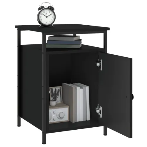 Noćni ormarići 2 kom crni 40x42x60 cm konstruirano drvo - Crna 2 Cijena