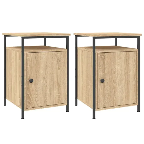 Noćni ormarići 2 kom boja hrasta 40x42x60 cm konstruirano drvo - Sonoma hrast 2 Cijena