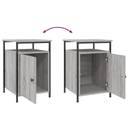 Noćni ormarići 2 kom boja hrasta 40x42x60 cm konstruirano drvo - Sivi hrast sonoma 2 Cijena