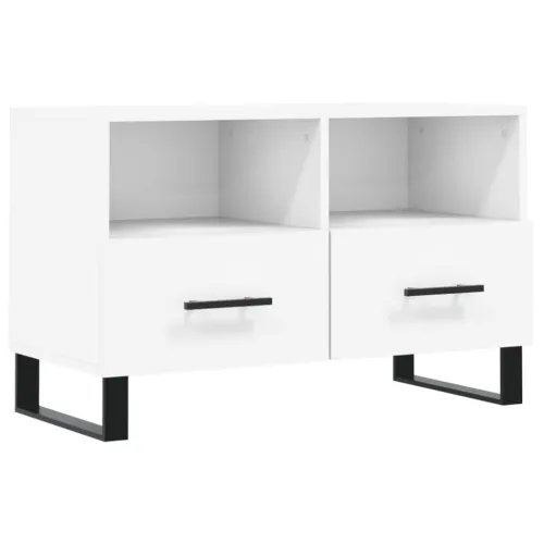 TV ormarić bijeli 80 x 36 x 50 cm od konstruiranog drva - Bijela 1 Cijena