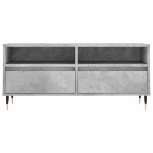 TV ormarić boja betona 100x34,5x44,5 cm od konstruiranog drva - Beton siva 1 Cijena