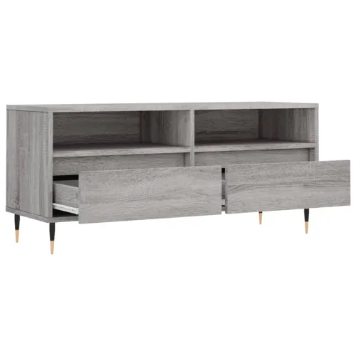 TV ormarić sivi Sonoma 100x34,5x44,5cm konstruirano drvo - Sivi hrast sonoma 1 Cijena