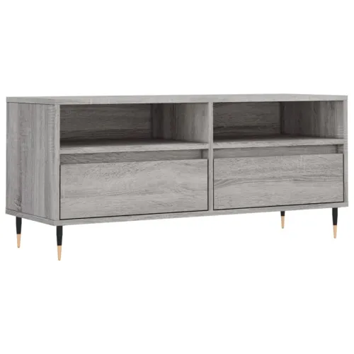 TV ormarić sivi Sonoma 100x34,5x44,5cm konstruirano drvo - Sivi hrast sonoma 1 Cijena
