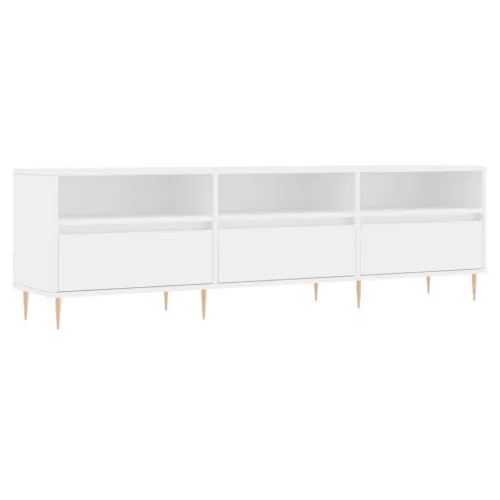 TV ormarić bijeli 150x30x44,5 cm od konstruiranog drva - Bijela 1 Cijena