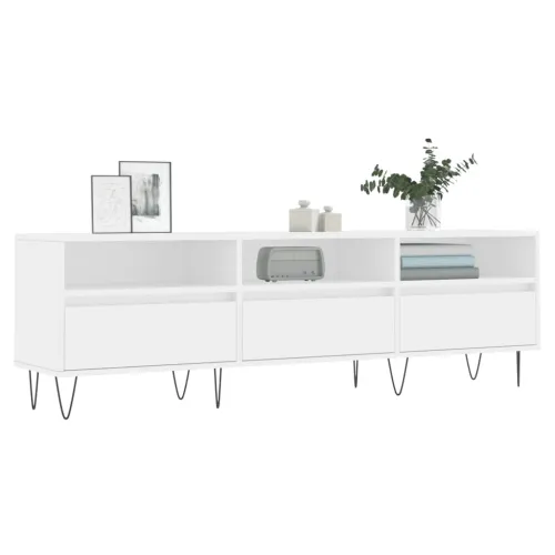 TV ormarić bijeli 150x30x44,5 cm od konstruiranog drva - Bijela 1 Cijena