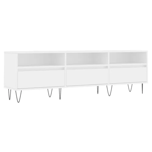 TV ormarić bijeli 150x30x44,5 cm od konstruiranog drva - Bijela 1 Cijena