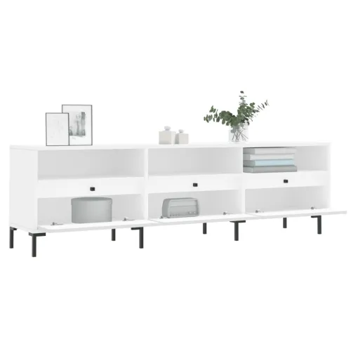 TV ormarić bijeli 150x30x44,5 cm od konstruiranog drva - Bijela 1 Cijena