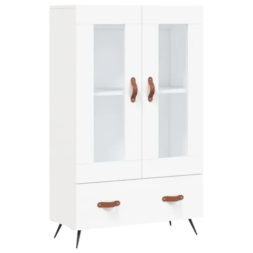 Visoka komoda bijela 69,5 x 31 x 115 cm od konstruiranog drva - Bijela 1 Bijela Cijena