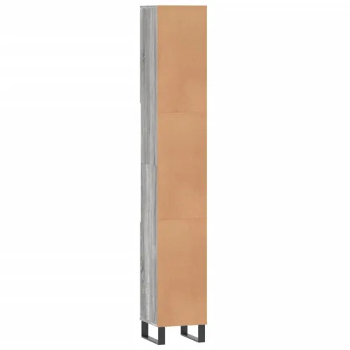 Kupaonski ormarić boja hrasta 30x30x190 cm konstruirano drvo - Sivi hrast sonoma Cijena
