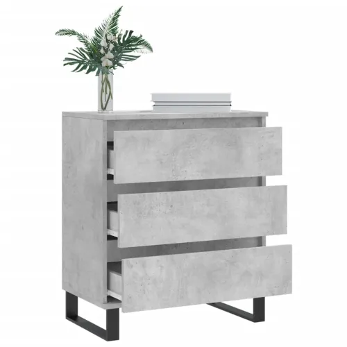 Komoda siva boja betona 60x35x70 cm od konstruiranog drva - Beton siva 1 Cijena