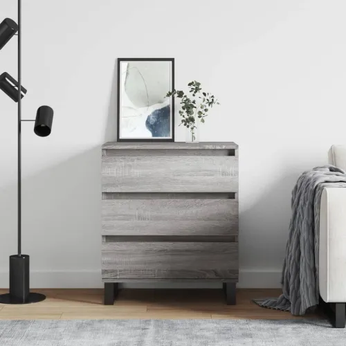 Komoda sivog hrasta sonome 60x35x70 cm od konstruiranog drva - Sivi hrast sonoma 1 Sivi hrast sonoma Cijena