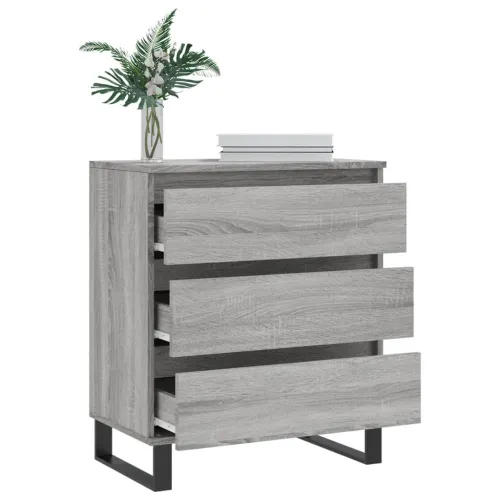 Komoda sivog hrasta sonome 60x35x70 cm od konstruiranog drva - Sivi hrast sonoma 1 Sivi hrast sonoma Cijena
