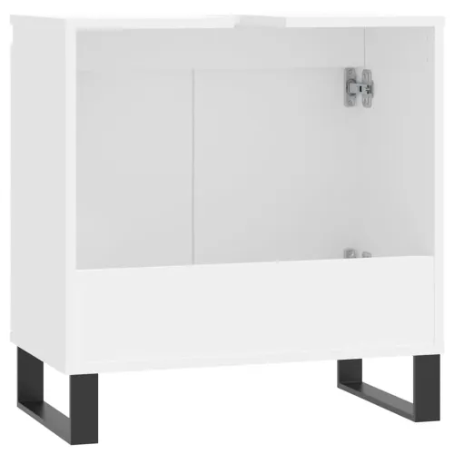 Kupaonski ormarić bijeli 58 x 33 x 60 cm od konstruiranog drva - Bijela 1 1 1 Cijena
