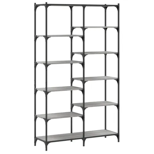 Regal za knjige siva boja hrasta 100x32x170 cm drvo i željezo - Sivi hrast sonoma 1 Sivi hrast sonoma Cijena