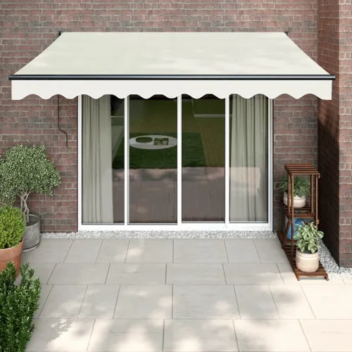 Tenda na uvlačenje krem 3,5 x 2,5 m od tkanine i aluminija - Krem (antracitni okvir) 3.5 x 2.5 m 1 Cijena