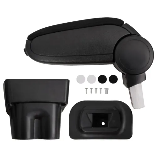 Naslon za ruke za automobil crni 17 x 32 x (35,5 - 52) cm ABS - 1 vw touran (2003-2015) vw caddy (2003-2018) Cijena