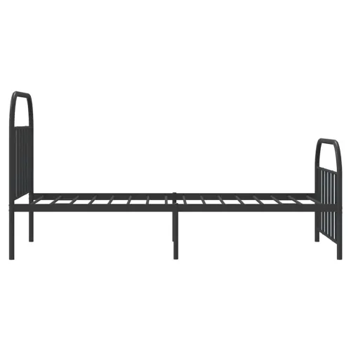 Metalni okvir kreveta uzglavlje i podnožje crni 100x200 cm - Crna 100 x 200 cm s uzglavljem i podnožjem Cijena