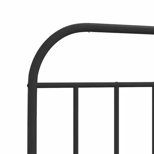 Metalni okvir kreveta uzglavlje i podnožje crni 100x200 cm - Crna 100 x 200 cm s uzglavljem i podnožjem Cijena