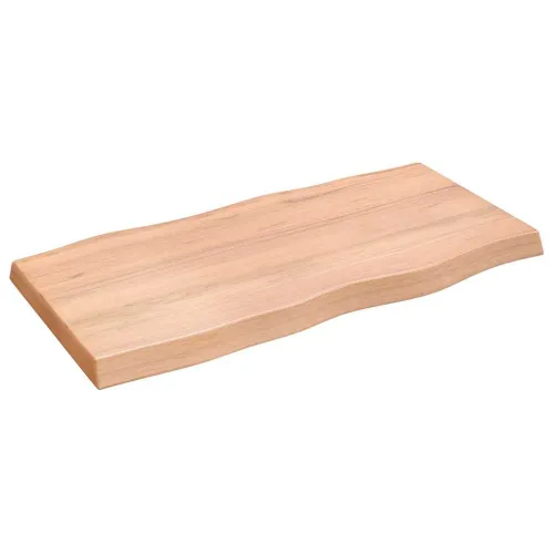 Stolna ploča svjetlosmeđa 100x50x(2-6) cm obrađena hrastovina - Svjetlosmeđa 100 x 50 x 6 cm Cijena