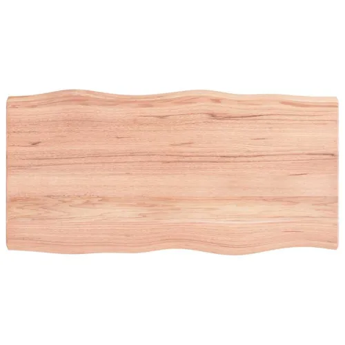 Stolna ploča svjetlosmeđa 100x50x(2-6) cm obrađena hrastovina - Svjetlosmeđa 100 x 50 x 6 cm Cijena