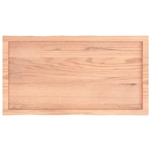 Stolna ploča svjetlosmeđa 100x50x(2-6) cm obrađena hrastovina - Svjetlosmeđa 100 x 50 x 6 cm Cijena
