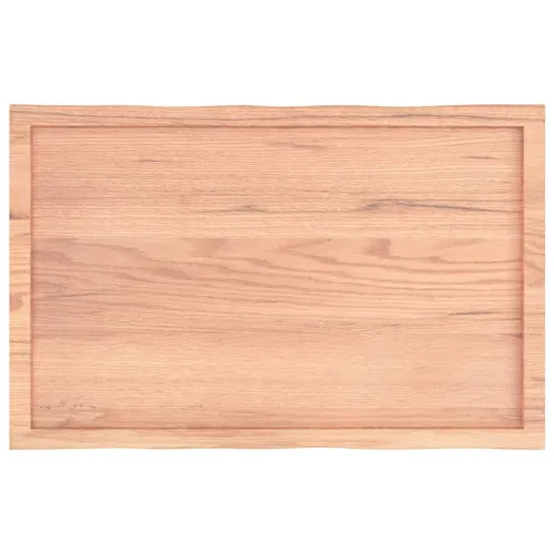 Stolna ploča svjetlosmeđa 100x60x(2-4) cm obrađena hrastovina - Svjetlosmeđa 100 x 60 x 4 cm Cijena