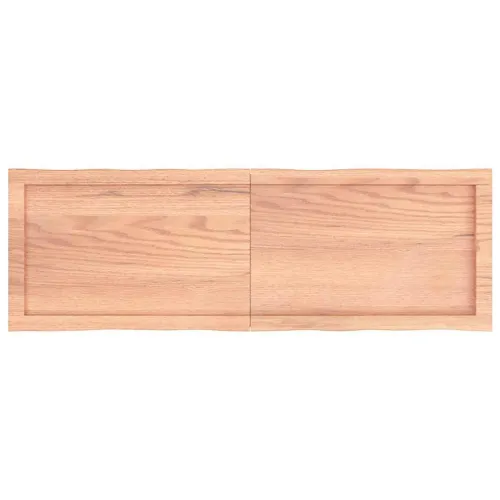 Stolna ploča svjetlosmeđa 120x40x(2-4) cm obrađena hrastovina - Svjetlosmeđa 120 x 40 x 4 cm Cijena