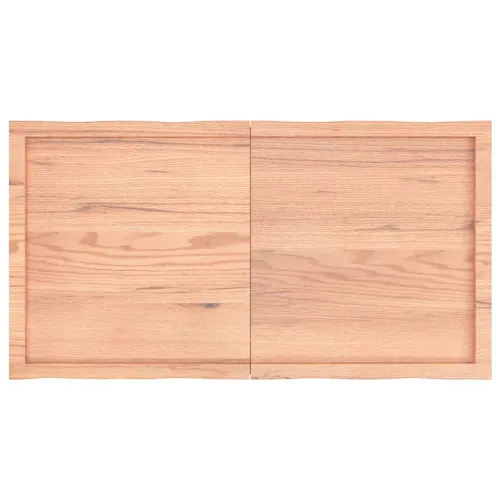 Stolna ploča svjetlosmeđa 120x60x(2-4) cm obrađena hrastovina - Svjetlosmeđa 120 x 60 x 4 cm Cijena